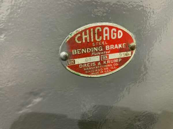10 gauge x 10' Dreis & Krump #64, power box & pan brake, manual clamping, forward/reverse, 3 HP - Image 9