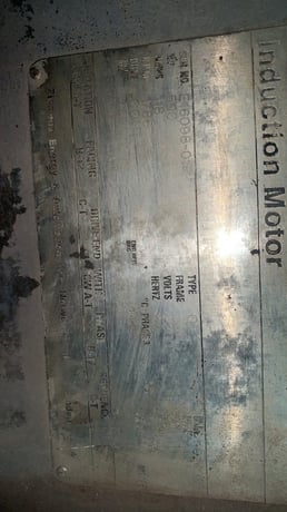 500 HP 1786 RPM Siemens, Frame 5011S, TEFC, BB, 1.15 service factor, 2300 Volts - Image 2