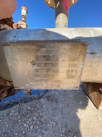 152 sq.ft., Alaskan Cooper Works, Stainless steel shell & tube heat exchanger, Alaskan Copper Works board: - Image 2