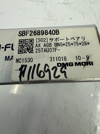 Nachi (Nachi-Fujikoshi Corp.) Ball Screw Support Bearing 25TAU07F-2NSE/GM 25 x 75 x 28 mm - Image 2
