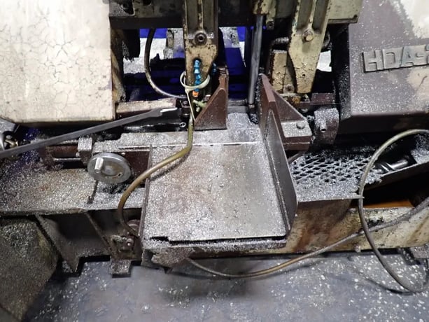 10" Amada #HFA-250, Horizontal Band Saw, w/Roller Conveyor, 230/400/460 V - Image 5