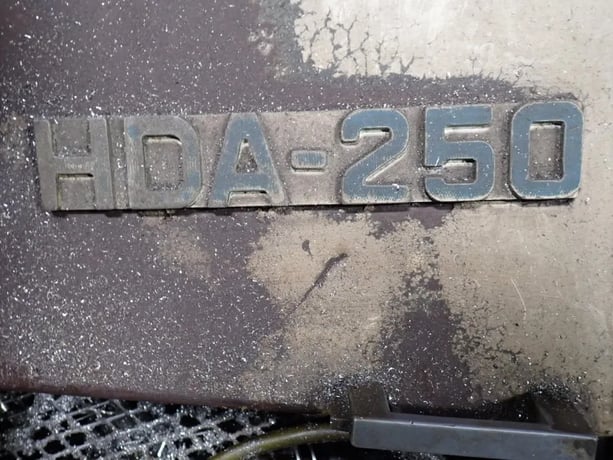 10" Amada #HFA-250, Horizontal Band Saw, w/Roller Conveyor, 230/400/460 V - Image 7