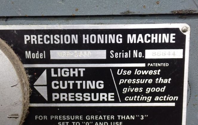 Sunnen #MBB-1660, Precision Honing Machine, 5" 3-Jaw Chuck, 1/2 HP, 208-230/460 V - Image 5