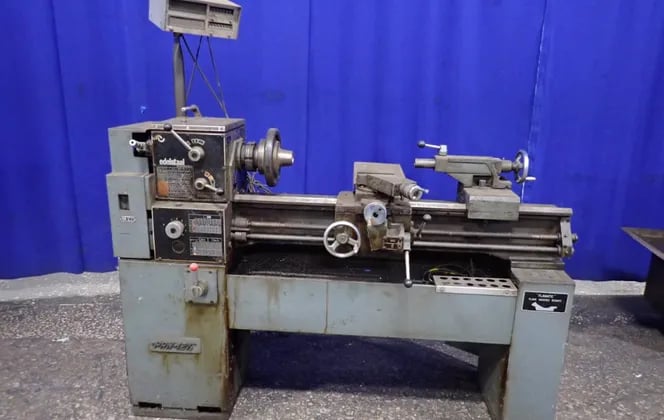 12.5" x 30" Edelstaal #PRN-12-1/2, Lathe, w/Tail Stock, Compound Rest, & digital read out, 1" Bore - Image 1