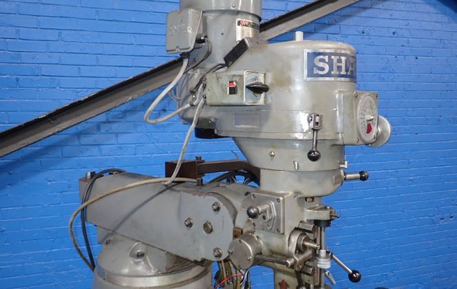 Sharp, Vertical Mill, 9" x 42" Table, 3 HP, 1720 RPM, 220/440 V - Image 2