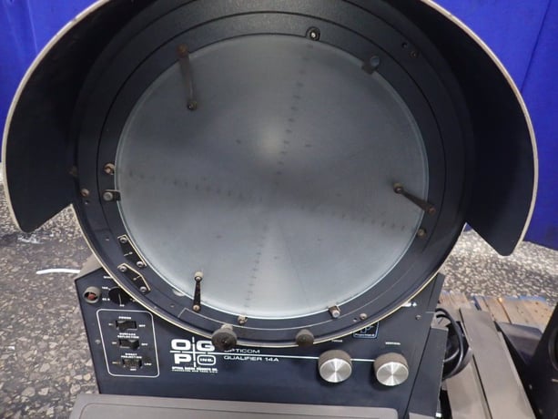 14" Optical Gaging Products Inc #OQ-14A, Optical Comparator, w/Illuminator & Video Monitor, 720 Watts, 115 V - Image 4