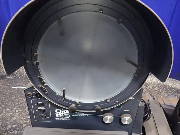 14" Optical Gaging Products Inc #OQ-14A, Optical Comparator, w/Illuminator & Video Monitor, 720 Watts, 115 V - Image 4