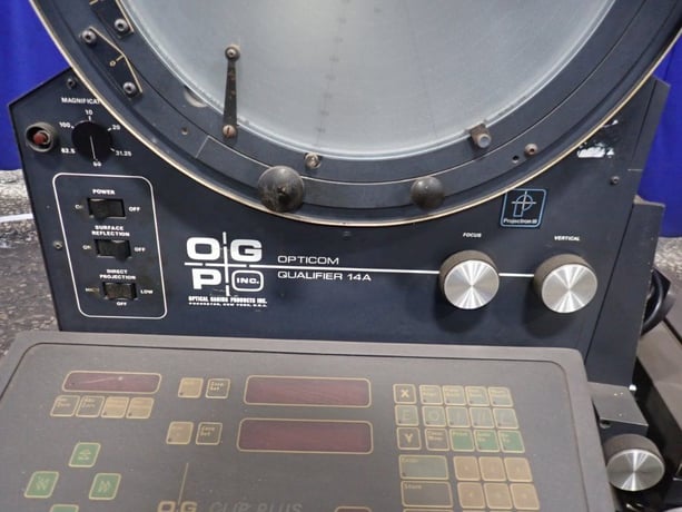 14" Optical Gaging Products Inc #OQ-14A, Optical Comparator, w/Illuminator & Video Monitor, 720 Watts, 115 V - Image 5