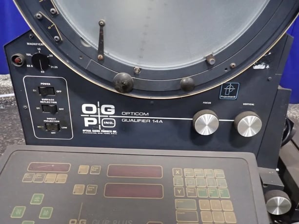 14" Optical Gaging Products Inc #OQ-14A, Optical Comparator, w/Illuminator & Video Monitor, 720 Watts, 115 V - Image 5