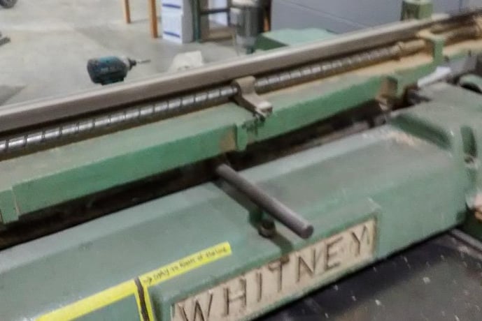 36" x 8" Baxter Whitney #S-290, Single-Sided Planer, Helical Cutterhead, 40 HP, 3510 RPM, 30-90 FPM, w/ - Image 5