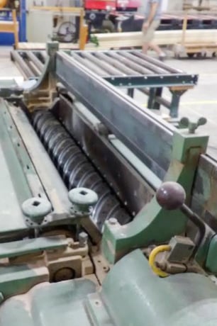 36" x 8" Baxter Whitney #S-290, Single-Sided Planer, Helical Cutterhead, 40 HP, 3510 RPM, 30-90 FPM, w/ - Image 6