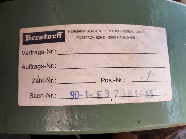 Berstorff, Pin Barrel for 6" Cold Feed Rubber Extruder, 20:1 L/D - Image 3