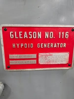 Gleason #116, Semi-Automatic High-Speed Hypoid Generator, 18" gear diameter - Image 8