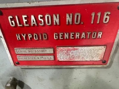 Gleason #116, Semi-Automatic High-Speed Hypoid Generator, 18" gear diameter - Image 8