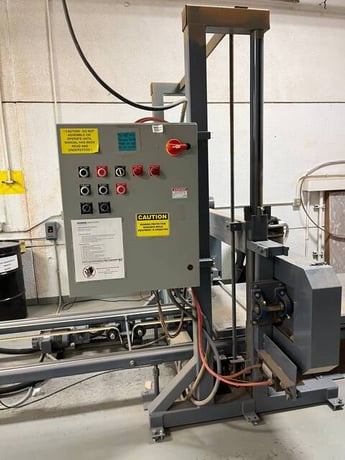 54" x 48" Forrest #480I, Horizontal Bandsaw, 4' x8' table, 2 HP, 3000 FPM, 2017 - Image 7