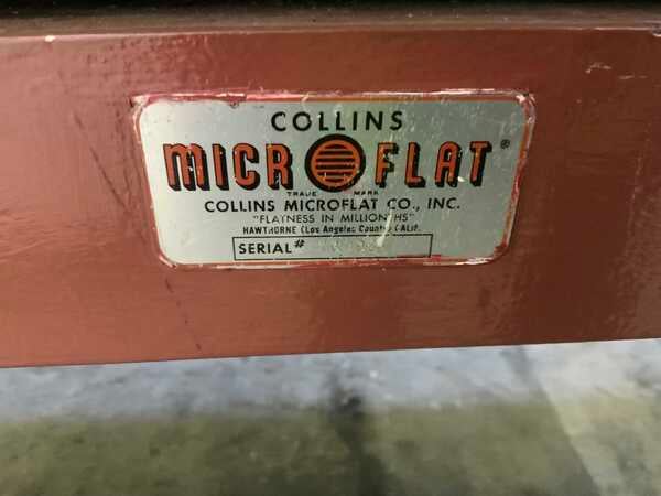 36" x 72" Collins Microflat granite surface plate, gray charcoal color, grade A, cover - Image 4
