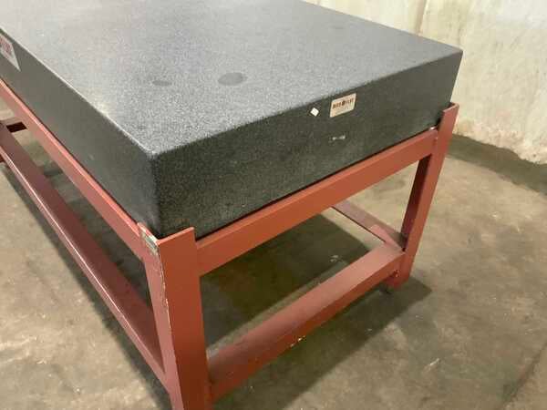 36" x 72" Collins Microflat granite surface plate, gray charcoal color, grade A, cover - Image 5