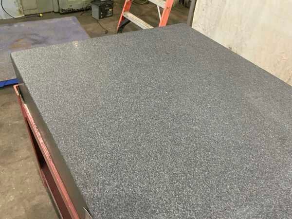 36" x 72" Collins Microflat granite surface plate, gray charcoal color, grade A, cover - Image 8
