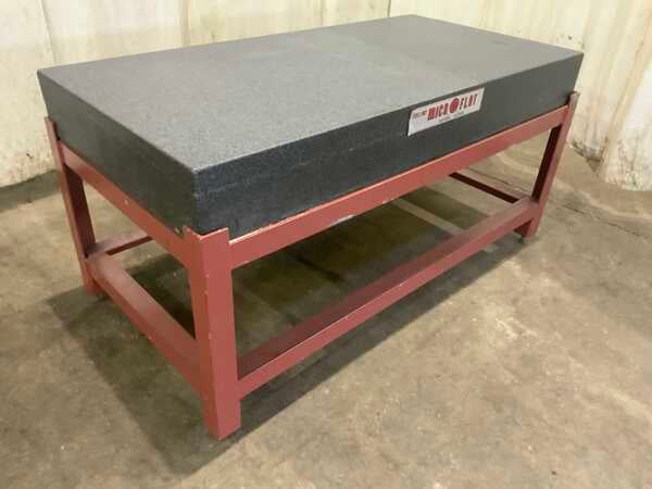 36" x 72" Collins Microflat granite surface plate, gray charcoal color, grade A, cover - Image 10