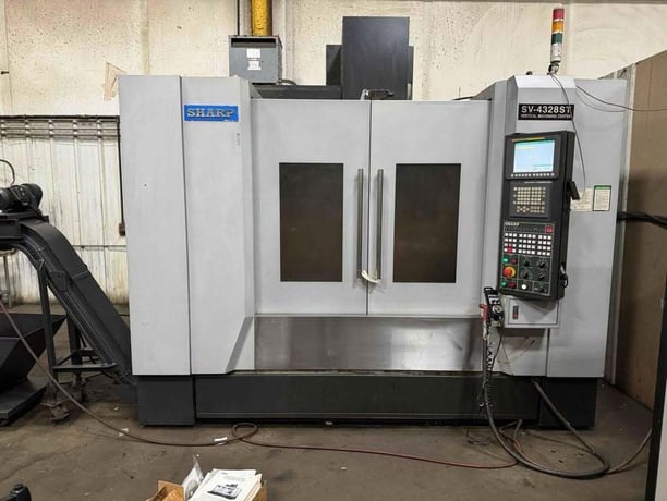 Sharp #SV-4328ST, Vertical Machining Center, 3-Axis, 43.3" X, 27.5" Y, 24" Z, 25.6" x 51.2" Table, 25 HP - Image 2