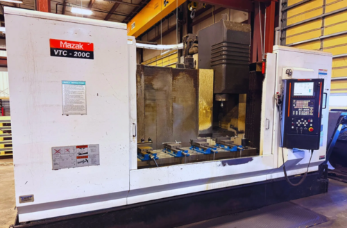 Mazak #VTC-200C, Vertical Machining Center, 3-Axis, 65.3" X, 20" Y, 20" Z, 20" x 90" Table, 20 HP, 12000 RPM - Image 1
