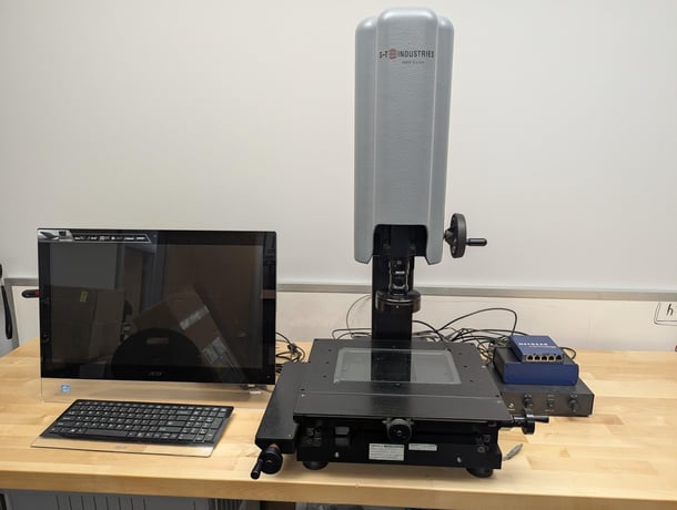 23" S-T Industries #20-8700, video inspection system, Metlogix M3 3-Axis digital read out - Image 1