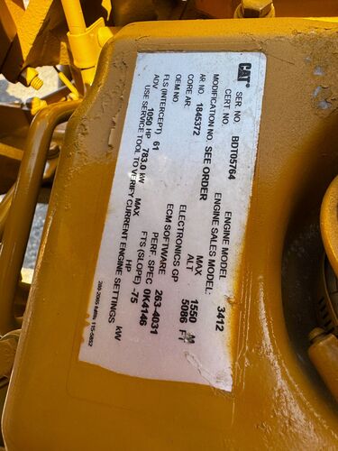 Caterpillar #3412, industrial diesel engine w/ radiator - Image 3
