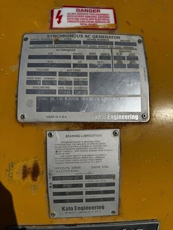 800 KW Caterpillar #3508B, diesel generator set, 347/600 Volts, 3-phase, Kato 6P6-2150 generator end, 2004 - Image 4