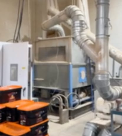 Hoeker #Magnum, Briquette Press Line, Fanuc R2000 Robotic Stacking - Image 1