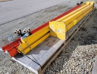 0.5 Ton, Demag, jib crane, 18' span, 18' runway, 8.5' under hook, Harrington hoist (2 available) - Image 3