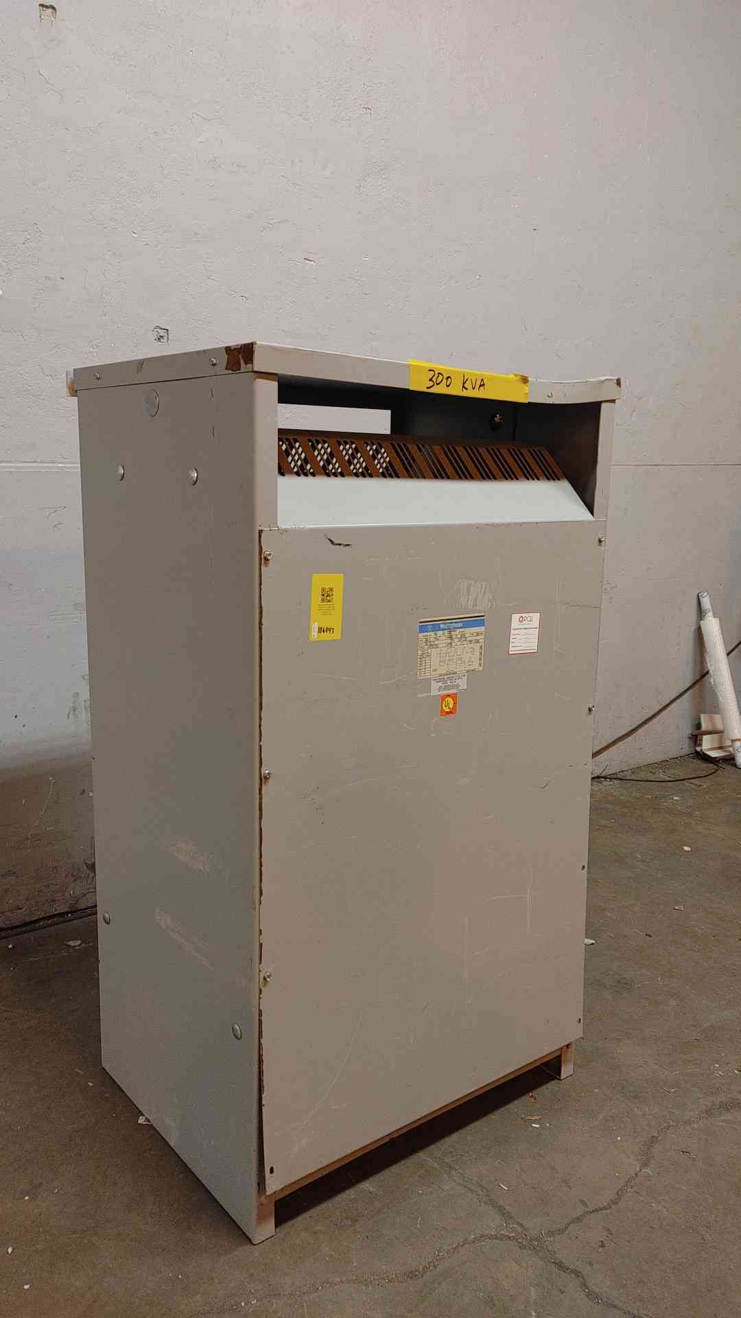 300 KVA, 480 Primary, 208Y/120 Secondary Westinghouse #V.48M28T33K, Dry Type Transformer, 3 Phase - Image 3