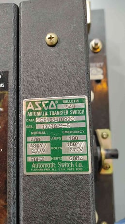 400 Amp. ASCO, Bulletin 940 #C940340099C, Automatic Transfer Switch, 3 Phase, 480 Volts - Image 5