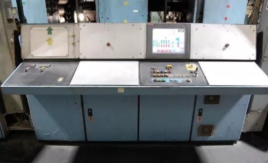 Baker Perkins #G14, Coldset Web Offset Press Line, 4-Unit / 3-Web, 22.8" (580 mm) Cutoff x 38" (965 mm) Web - Image 10