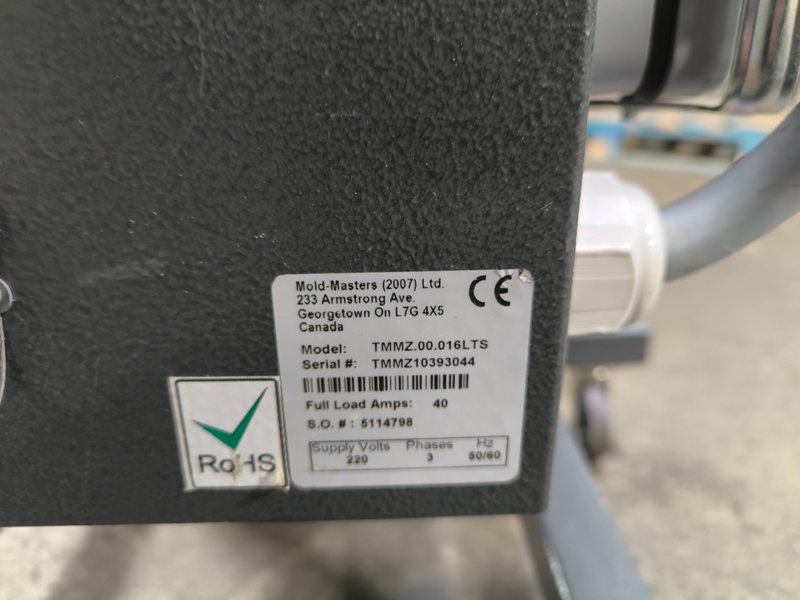Mold Master #TempMaster-MZ, Hot Runner Temperature Controller, 40 A, TMMZ.00.016LTS, AS IS - Image 7