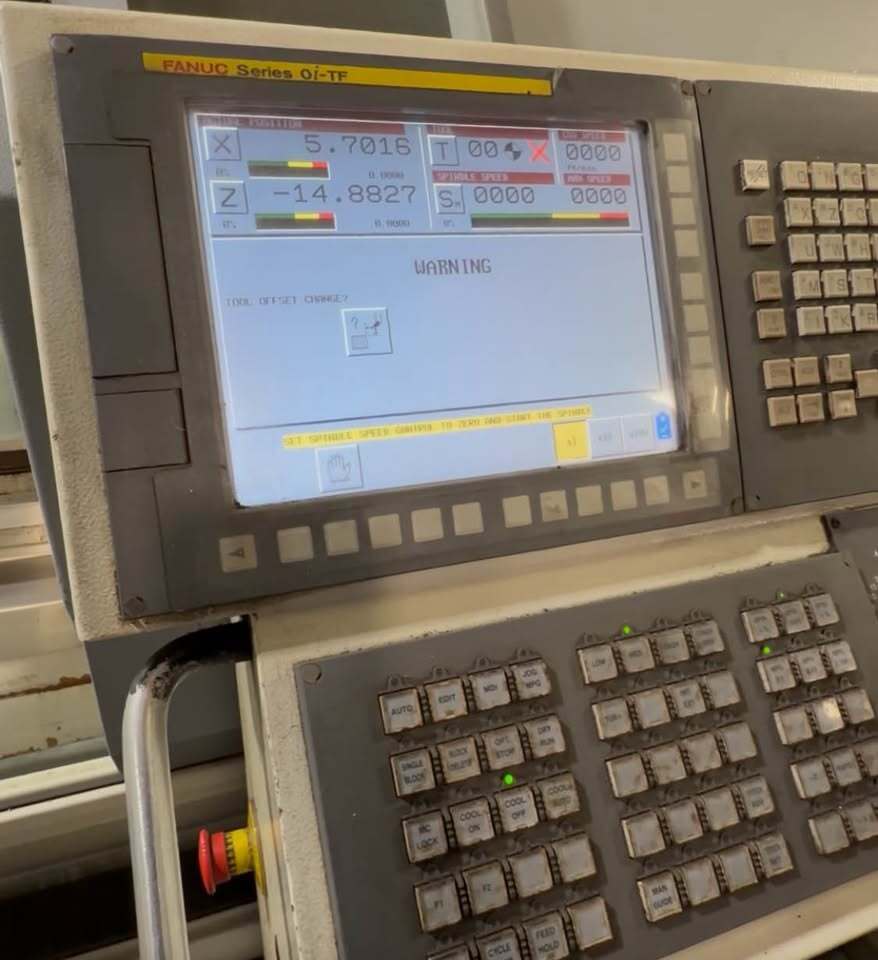 Clausing #Multiturn-4000XS, CNC Lathe, 21.8" swing, 80" machining length, 6" bar, 20 HP, 2-axis, Fanuc - Image 2