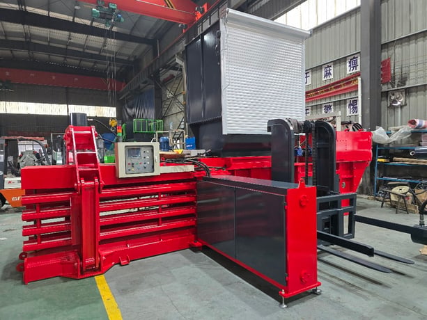 43" x 30" Enerpat #HBA-80-11075, Auto-Tie Horizontal Cardboard, Corrugated Baler, 50 HP, new - Image 2