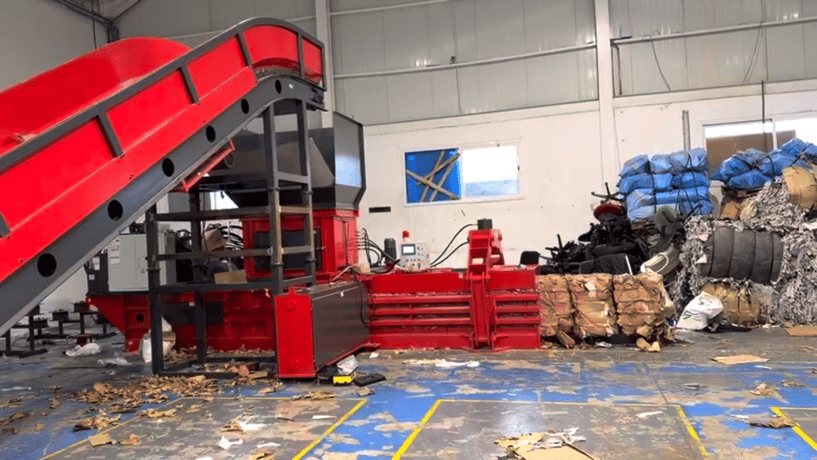 43" x 30" Enerpat #HBA-80-11075, Auto-Tie Horizontal Cardboard, Corrugated Baler, 50 HP, new - Image 5