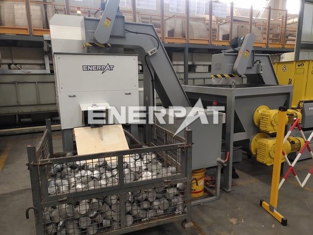 No. BMS-1090 Enerpat, Automatic Metal Chips Briquette Press Machine, 15 HP, 3.5" Diameter Briquettes, 100T - Image 1