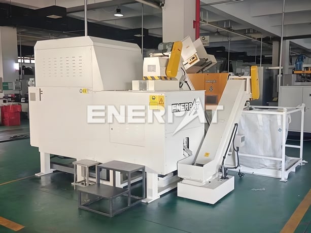 No. BMS-1090 Enerpat, Automatic Metal Chips Briquette Press Machine, 15 HP, 3.5" Diameter Briquettes, 100T - Image 2