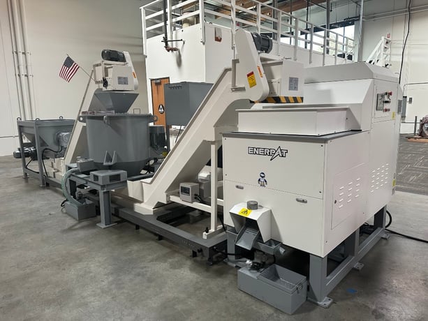No. BMS-1090 Enerpat, Automatic Metal Chips Briquette Press Machine, 15 HP, 3.5" Diameter Briquettes, 100T - Image 6