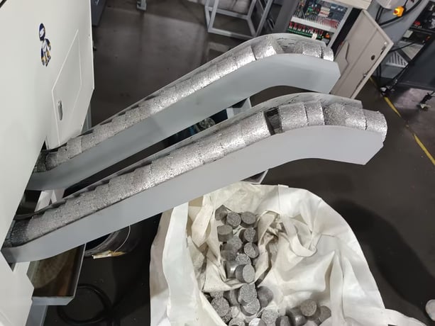 Enerpat Automatic Metal Chip Briquetting Line -Briquetter + Chip Wringer, 3-5% Residual Oil, In Stock USA - Image 10