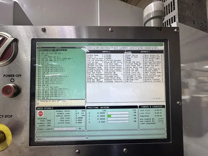 Haas #EC-400, CNC horizontal machining center, 24+1 automatic tool changer, 22" X, 25" Y, 22" Z, #40, 15.75" - Image 5