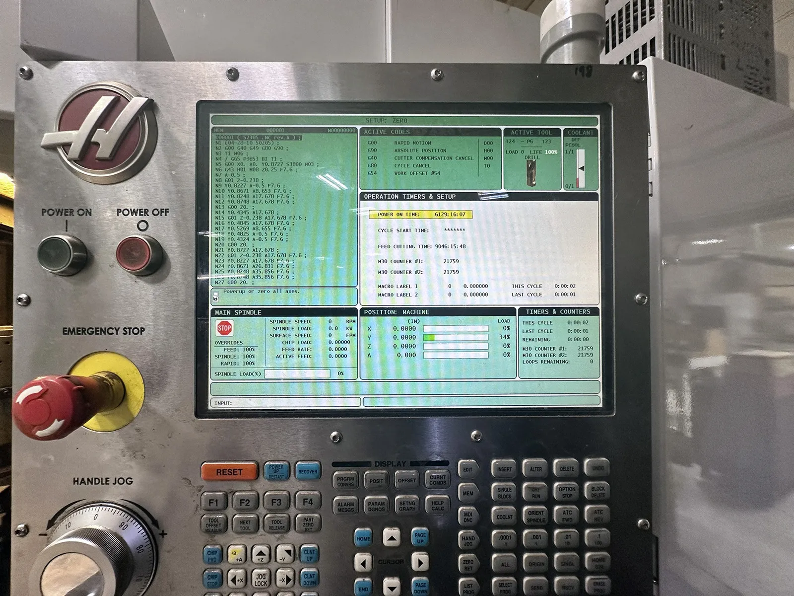 Haas #EC-400, CNC horizontal machining center, 24+1 automatic tool changer, 22" X, 25" Y, 22" Z, #40, 15.75" - Image 6