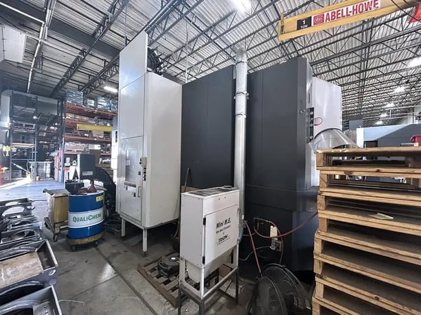 OKK #HM-100S, CNC horizontal machining center, 60 automatic tool changer, 55.1" X, 43.3" Y, 39.3" Z, 12000 - Image 6