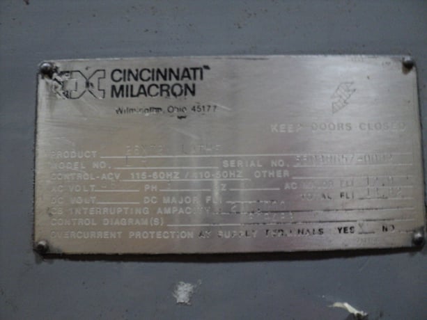26" x 72" Cincinnati lathe - Image 8