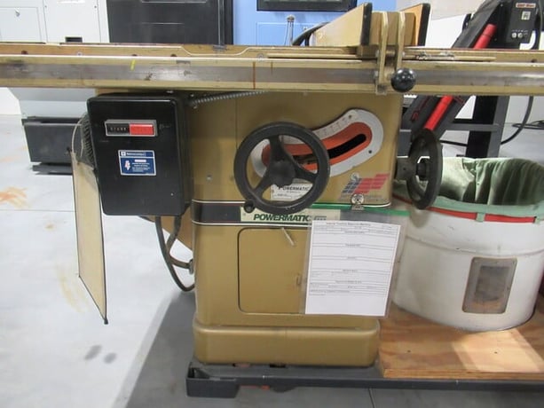 Powermatic #66, Tilting Arbor Table Saw, 10" blade, 5/8" arbor, 11000 SFM, 5 HP, 48" Fence, Dust Collector - Image 7