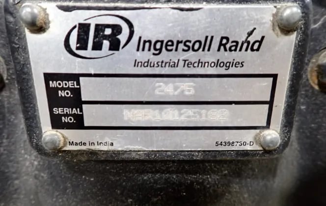 33.6 cfm, 175 psig, Ingersoll-Rand #2-2475E5-P, Air Compressor, 120 gallon Tank, 3 & 5 HP, 1465/1750 RPM - Image 6