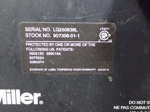 Miller #Syncrowave-200, Welder Unit, 200 Amps, 18 V AC/DC, 230 VAC - Image 7