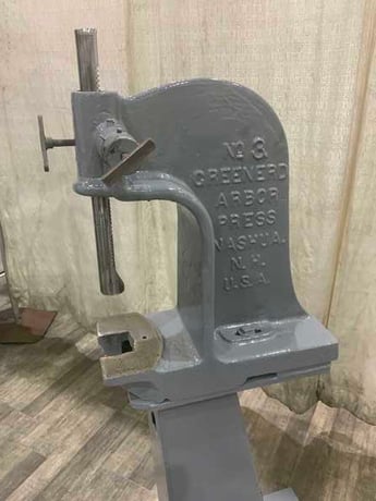 3 Ton, Greenerd #3, arbor press on stand, 9 throat, 12" workpiece diameter, 11-1/2" ram travel - Image 2