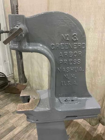 3 Ton, Greenerd #3, arbor press on stand, 9 throat, 12" workpiece diameter, 11-1/2" ram travel - Image 9